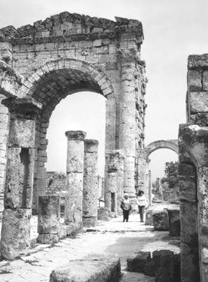 This Roman triumphal arch serves as the entrance to the Roman-Byzantine necropolis at Tyre.