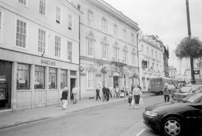 The Corn Hall in Cirencester where the book and craft sales took place. 