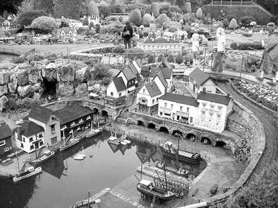 Bekonscot Model Village, located 25 miles northeast of London, is a wonderland of miniature landscapes.