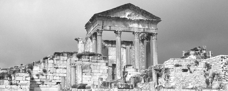 The Roman city of Dougga is a Unesco World Heritage Site.