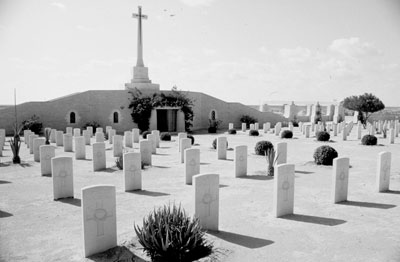 British cemetery at El-Alamein honoring those who died in North Africa fighting Germany during WWII. 