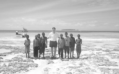 Curious locals on the coast of Zanzibar. — Photos courtesy of Charles Veley
