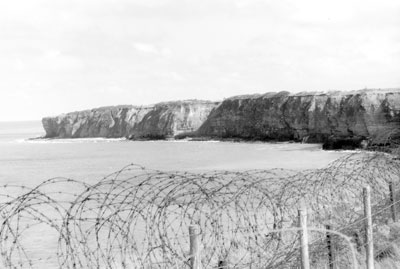 Pont du Hoc, where in WWII U.S. Rangers scaled cliffs against the Germans. Photo: Plost