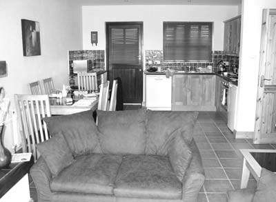 The living, dining and kitchen areas in our apartment in Baltimore, Cork County. Photos: Driscoll