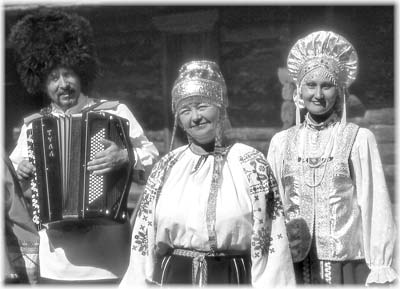Local folk singers perform.