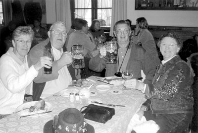 From left: Judy, Doug, Jack and Carol in Munich’s Hofbrauhaus. 