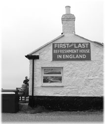 The First and Last teahouse in England at Lands End.