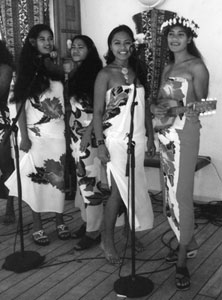 Entertainers on board the Paul Gauguin.
