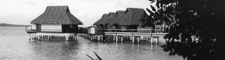 Bungalows at Bora Bora Lagoon Resort.