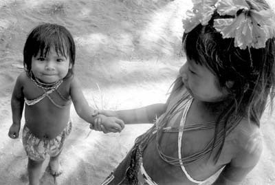 Embera children in the Darién Jungle. 