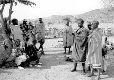 Masai villagers, Kenya. Photo: Fisher
