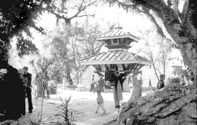Varahi Temple on a tiny island in Lake Phewa.