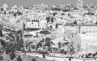 View of the Old City of Jerusalem. — Photo by Daniel Kacvinski