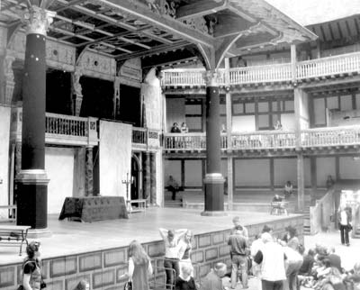 The stage is set at Shakespeare’s Globe Theatre, London. Photos: Yeater