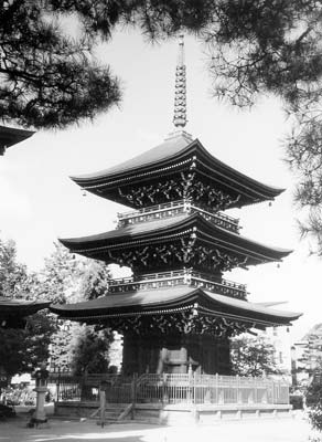 Hida-Kokobunji Temple in Takayama’s city center.