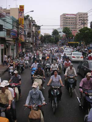 Ho Chi Minh City traffic.