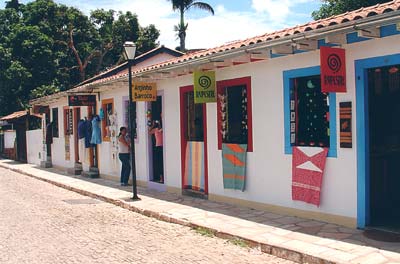 Boutique shops in Pirenópolis.