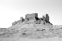 A telephoto view of Qal’at Rabat Citadel.