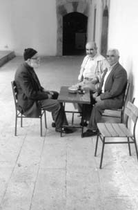 These gentlemen sitting outside the Beyazid Camii (mosque) in Amasya invited us for tea.