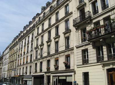The outside of our accommodations at No. 3 rue Lacharriere in the 11th arrondissement of Paris.