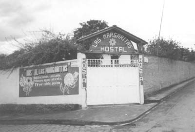 Entry gate for Hostal Las Margaritas — Vilcabamba, Ecuador. Photo: Richards