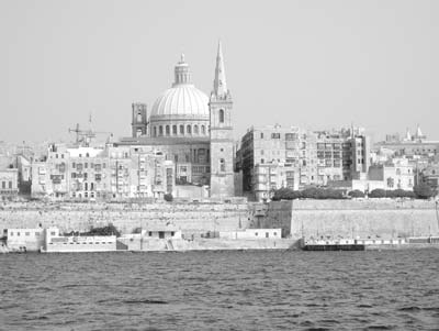 The view of Valletta from the Marina Hotel, Sliema, Malta. Photo: Wilson