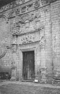 “Guaraní Baroque” doorway at Trinidad Mission.