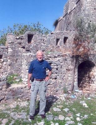 Ed Lifset at Elbasan Castle.