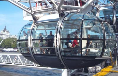One of the London Eye cars. 