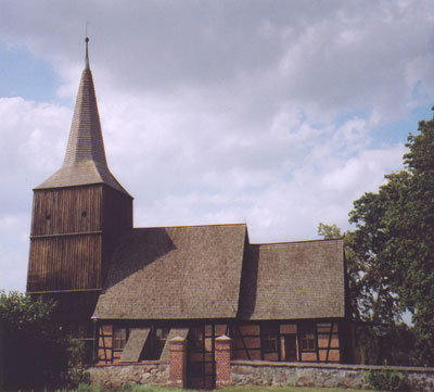 Wooden Church, formerly German Evangelical, now Catholic,  in Klepsk, Poland, formerly known as Klemzig when it was part of Silesia. Photo: Miller