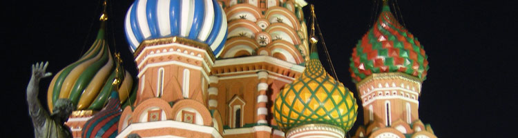 St. Basil’s Cathedral — Red Square at night.