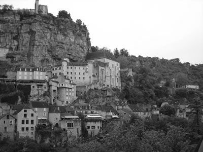 Rocamadour viewed from across the valley. Photo: Olay