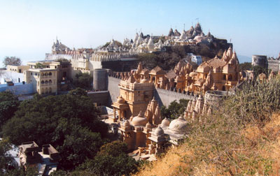 View of the temples at Palitana.