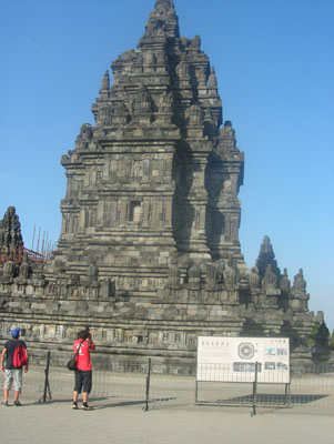 Prambanan, the largest Hindu temple in Indonesia.