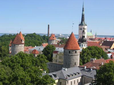 Tallinn’s watchtowers, spires and rooftops shine in the bright Baltic sun. Photos: Price