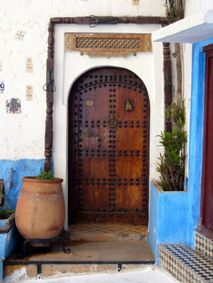 A glimpse of the casbah in Rabat.