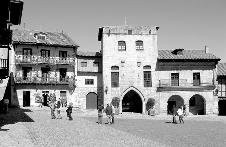 The main square of Santillana del Mar.