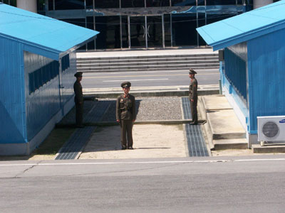 The country’s border with South Korea sits inside the DMZ.
