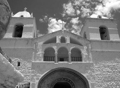 A small church in Maca, a typical colonial town in the Colca Valley.