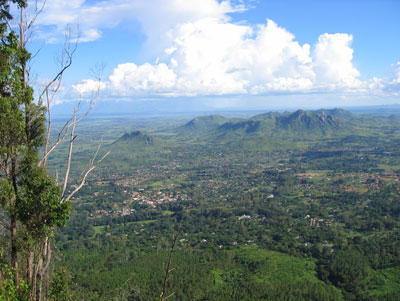 A view of the city of Zomba.