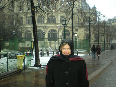 Judy near Notre Dame.