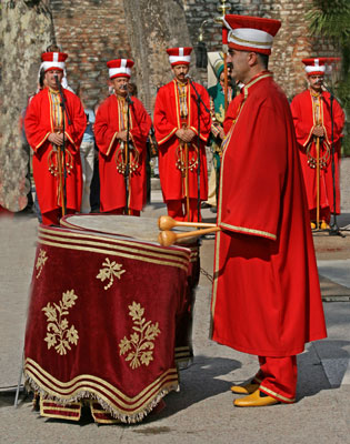 Guards at the Topkapi Palace in Istanbul.