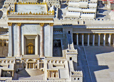 The scale model of Herod’s Temple conveys some idea of its magnificence at the time of Jesus Christ. Photos: Patten