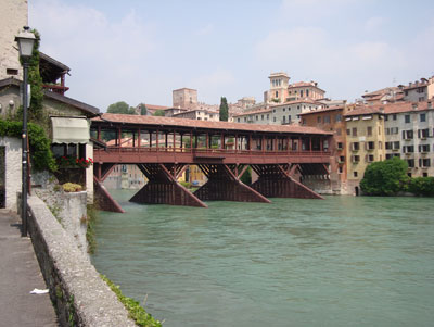 Replica of the original bridge designed by Palladio in Bassano del Grappa.