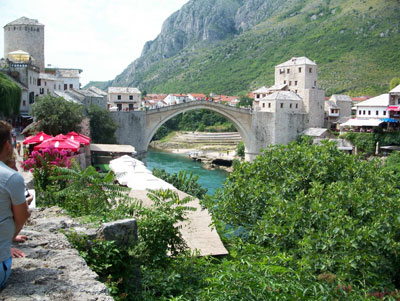 Completed in 1566, the elegant Mostar Bridge was destroyed in 1993 during the war in Bosnia & Herzegovina (part of the former Yugoslavia) and reconstructed in 2003-2004. Photo: Palić