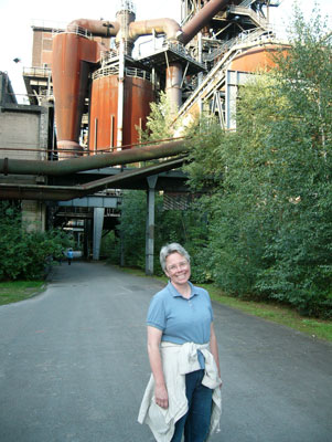 Martha Wiley at the North Duisburg Landscape Park.