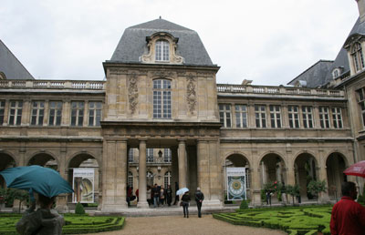 The Musée Carnavalet, the museum of the history of Paris, located in the heart of the Marais district.