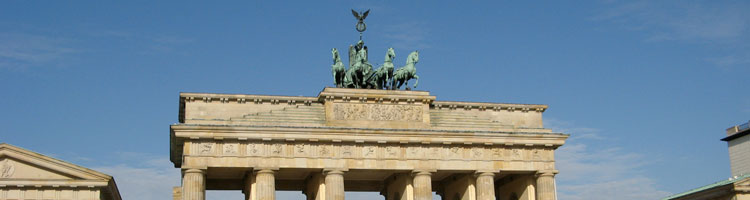 The Brandenburg Gate is the last remaining gate of Berlin’s old city wall.
