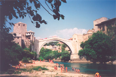 How the Old Bridge in Mostar looked in 1989. Photo: Haag