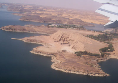 Amazing Abu Simbel from the air.